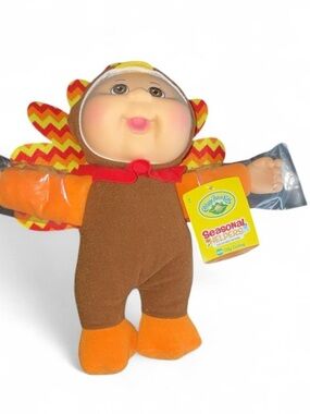 Cabbage Patch Kids Seasonal Helpers Plush Turkey Doll - Brown & Orange